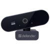 Веб-камера DEFENDER G-lens 2590 QHD, 3,7 Мп, микрофон, USB 2.0, регулируемый крепеж, черная, 63113