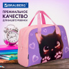 Сумка для занятий BRAUBERG с ручками, 35x25x15 см, "Кошачьи лапки", 273289