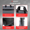 Сумка портфель HEIKKI ULTRA (ХЕЙКИ) с отд. для ноутбука 15,6", Dusky, темно-серая, 28х39х3 см, 272608