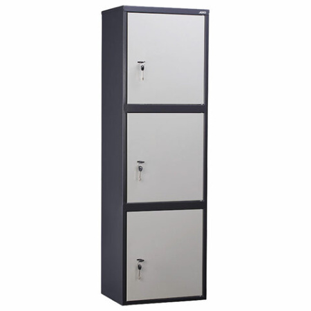 Шкаф металлический для документов AIKO "SL-150/3Т" ГРАФИТ, 1490х460х340 мм, 37 кг, S10799153502