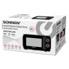 Микроволновая печь SONNEN MW2070BL-6MB, 20 л, 700 Вт, таймер, механическое управление, ручка, черная, 454983