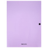 Папка на кнопке пластиковая BRAUBERG "PASTEL", А4, 3 клапана, 600 мкм, цвета ассорти, 272886