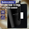Тетрадь предметная BLACK MODE 48 л., пластиковая обложка, ЛИТЕРАТУРА, линия, подсказ, BRAUBERG, 405522