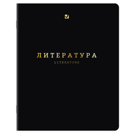 Тетради предметные, КОМПЛЕКТ 12 ПРЕДМЕТОВ, 48 л., Soft-Touch, 3D-фольга, BRAUBERG, "BLACK GOLD", 405602