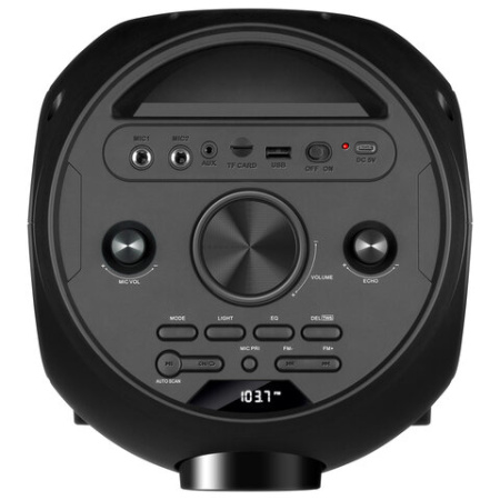 Колонка портативная SVEN PS-720, 80 Вт, TWS, Bluetooth, FM, USB, microSD, LED-дисплей, черный, SV-019600