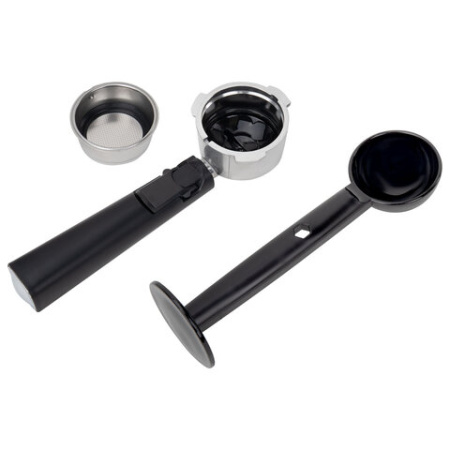 Кофеварка рожковая ручной капучинатор SONNEN CM8501, 1100 Вт, 1,5 л, 15 бар, черная/серебро, 456335