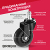 Колеса (ролики) BRABIX для кресла мягкие, резиновые, d 64 мм, КОМПЛЕКТ 5 шт., шток d 11 мм, в коробе, 533087