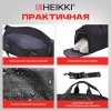 Сумка спортивная HEIKKI MOVE PLUS (ХЕЙКИ) с отделением для обуви и мокрых вещей, черная, 21x45x20 см, 272626