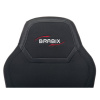 Кресло компьютерное BRABIX "Alpha GM-018", ткань/экокожа, черное, 532636, GM-018_532636