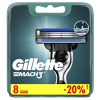 Сменные кассеты для бритья 8 шт., GILLETTE (Жиллет) "Mach3", для мужчин