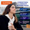 Наушники беспроводные большие светящиеся накладные, красные DASWERK (ДАСВЕРК) B-39, 513807
