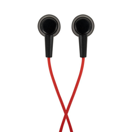 Наушники проводные внутриканальные с микрофоном SONNEN EP-H47RB, 1,1 м, красные/черные, 514129