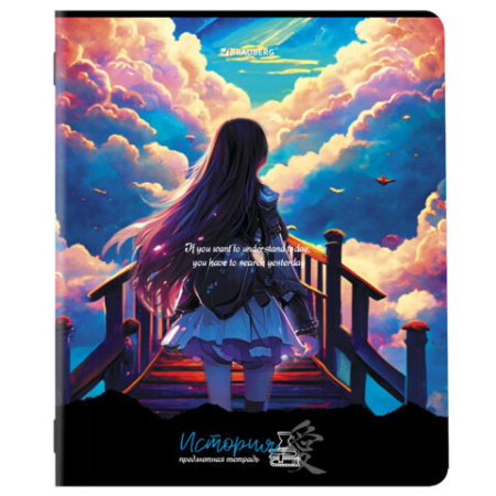 Тетради предметные, КОМПЛЕКТ 12 ПРЕДМЕТОВ, 48 л., матовая ламинация, BRAUBERG, "ANIME GIRLS", 404832