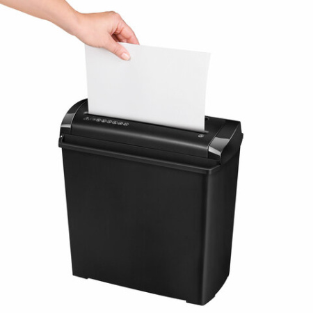 Уничтожитель (шредер) FELLOWES POWERSHRED P-25S, 1 уровень секретности, полоски 7 мм, 5 л., 11 л, FS-47010