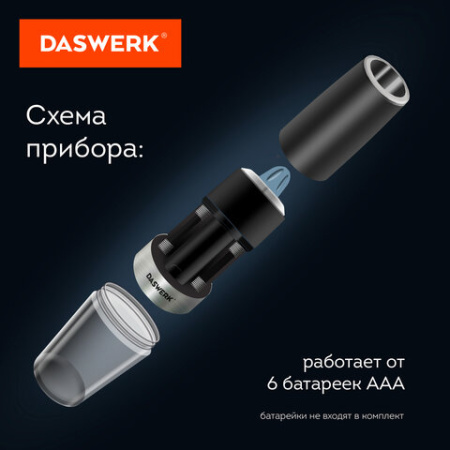 Мельница для специй ГРАВИТАЦИОННАЯ, электрическая, с подсветкой, PM-5, DASWERK (ДАСВЕРК), 456623