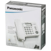Телефон PANASONIC KX-TS2356RUB, черный, память 50 номеров, АОН, ЖК-дисплей с часами, тональный / импульсный режим