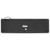 Клавиатура проводная USB, 104 плоские клавиши, LED-подсветка, SONNEN K308, черная, 513947