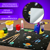 Настольное покрытие BRAUBERG KIDS, А3+, пластик, 46x33 см, "Открытый космос", 271731