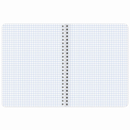 Тетрадь А5 120 л. BRAUBERG, гребень, клетка, обложка картон, "LINE" (микс в спайке), 404446