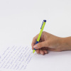 Ручка шариковая автоматическая BRAUBERG A-30 COLOR MIX "WRITING 3.0", СИНЯЯ, пишущий узел 0,5 мм, линия письма 0,25 мм, 144341
