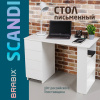 Стол письменный/компьютерный BRABIX "Scandi CD-016", 1100х500х750 мм, 4 ящика, белый, 641891, ЦБ013707-1