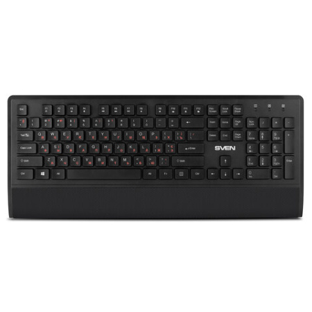 Набор беспроводной SVEN KB-C3800W, клавиатура, мышь 5 кнопок + 1 колесо-кнопка, коврик, SV-017293