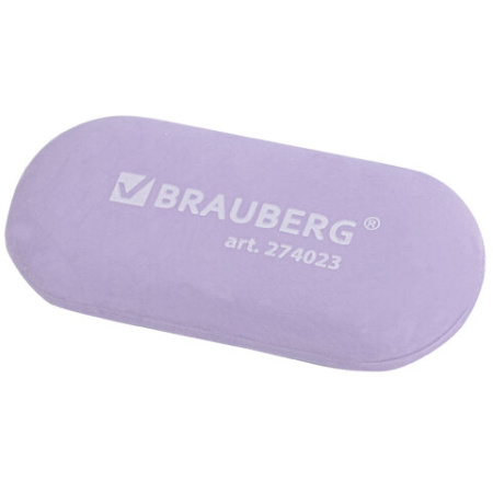 Ластик BRAUBERG "PASTEL OVAL", 50х23х10 мм, цвета ассорти, овальный, 274023