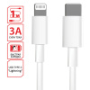 Кабель USB Type-C-Lightning с поддержкой быстрой зарядки, белый, 1 м, SONNEN, медный, 513612