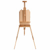 Этюдник BRAUBERG ART CLASSIC, бук, 50х34х11 см, высота холста 87 см, ножки деревянные 90 см, ремень, 190654