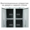 Шкаф металлический для одежды BRABIX "LK 21-50", 2 секции, 1830х500х500 мм, 29 кг, 291379