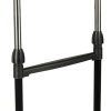 Вешалка для плечиков двухъярусная BOOMHOUSE (БУМХАУС) GR-003 (В900-1600xШ800xГ400 мм), пластик/металл, черный/хром, 701438