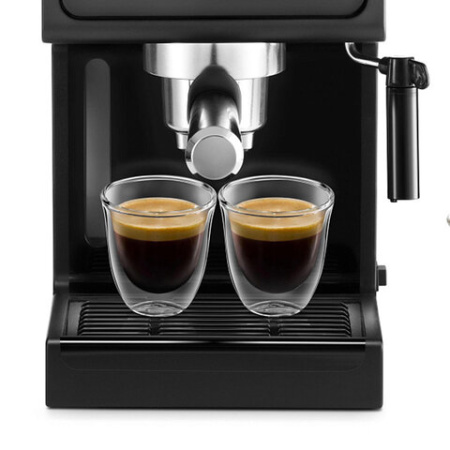 Кофеварка рожковая DELONGHI ECP31.21, 1100 Вт, объем 1 л, ручной капучинатор, черная