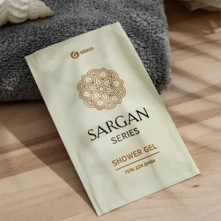 Гель для душа одноразовый 10 мл, КОМПЛЕКТ 500 шт., GRASS SARGAN, саше, флоупак, 125209