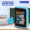 Пенал BRAUBERG с наполнением, 1 отделение, 1 откидная планка, 24 предмета, 21х14 см, "Play sleep repeat", 272353