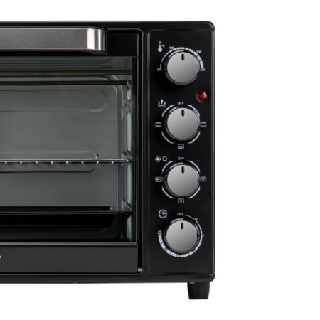 Мини-печь электрическая SONNEN EO-HL38K, 2000 Вт, 38 л, 3 режима нагрева, режим конвекции, таймер, механическое управление, черная, 458306