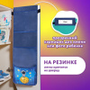 Кармашки-органайзер в шкафчик для детского сада ЮНЛАНДИЯ, с ПРОЗРАЧНЫМ КАРМАНОМ, увеличенный размер, 26х80 см, "Space dude", 271071