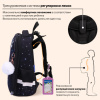Ранец BRAUBERG PREMIUM, 2 отделения, с брелоком, "Белый котенок", СВЕТЯЩИЙСЯ, 38х29х16 см, 274392
