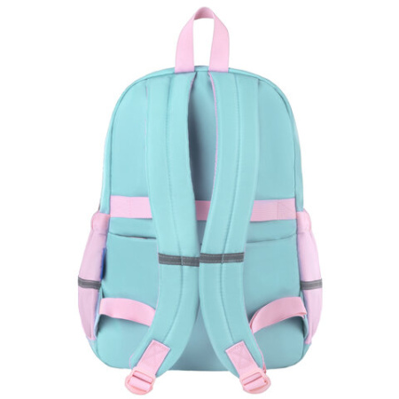 Рюкзак BRAUBERG PASTEL с термонашивками в комплекте, "Funny clouds", мятный, 40х29х14 см, 271421