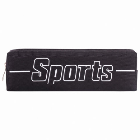Пенал BRAUBERG, 1 отделение, полиэстер, "Sport", черный, 19х4х6 см, 270267