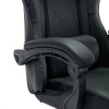 Кресло компьютерное BRABIX "Dexter GM-135", подножка, две подушки, экокожа, черное, 532800