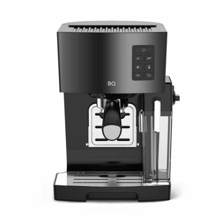 Кофеварка рожковая BQ (БИ-КЬЮ) CM9002, 1450 Вт, объем 1,4 л, 19 бар, автоматический капучинатор, черная, 86200350