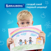 Восковые мелки трехгранные утолщенные BRAUBERG "АКАДЕМИЯ", НАБОР 12 цветов, 227287