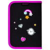 Пенал BRAUBERG, 1 отделение, 1 откидная планка, полиэстер, 21х14 см, "Яркая девочка", 272323