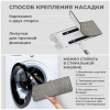 Швабра с отжимом и ведром 12л/9л двухкамерное, 2 насадки микрофибра, карманы с 2-х сторон, рукоятка 134-154см белый NeoMop XL, LAIMA,609149