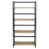 Стеллаж на металлокаркасе BRABIX "LOFT SH-001", 600х300х1250 мм, складной, цвет дуб натуральный, 641230