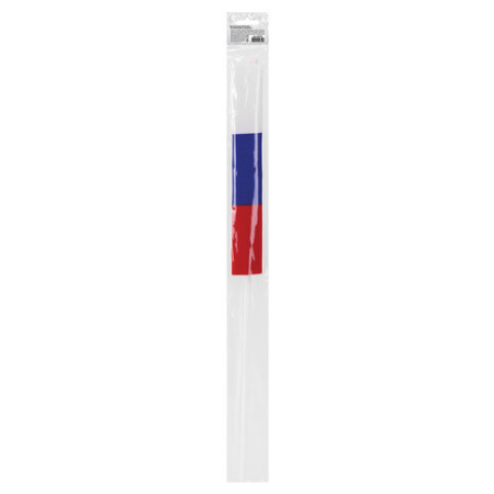 Флаг России ручной 30х45 см, без герба, с флагштоком, BRAUBERG/STAFF, 550182