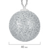 Электрогирлянда-нить комнатная 1,8 м, 16 LED, с насадками, вид: "Шарики", серебро, тёплый белый, на батарейках, ЗОЛОТАЯ СКАЗКА, 592559
