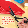 Ножницы портновские 240 мм, КЛАССИЧЕСКИЕ, черные, ручки с силиконовым покрытием, ОСТРОВ СОКРОВИЩ, 665598