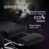 Кресло компьютерное BRABIX "Dexter GM-135", подножка, две подушки, экокожа, черное, 532800