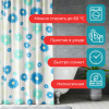 Шторка для ванной ПОЛИЭСТЕР, 180х200 см, кольца в комплекте, ЦВЕТЫ, PRIMILA (ПРИМИЛА), 700082